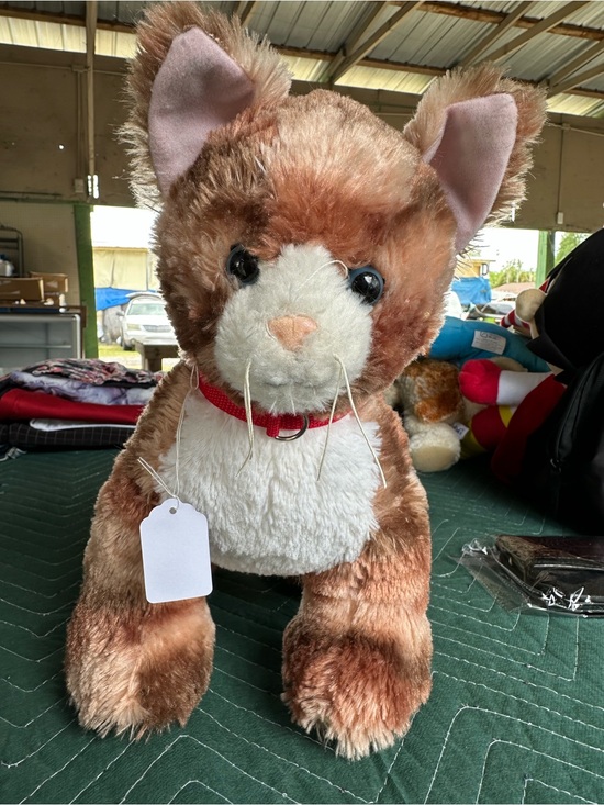 B-A-B Other - Build-A-Bear Cat Plush Brown White Stuffed Animal Soft Toy Cute Gift